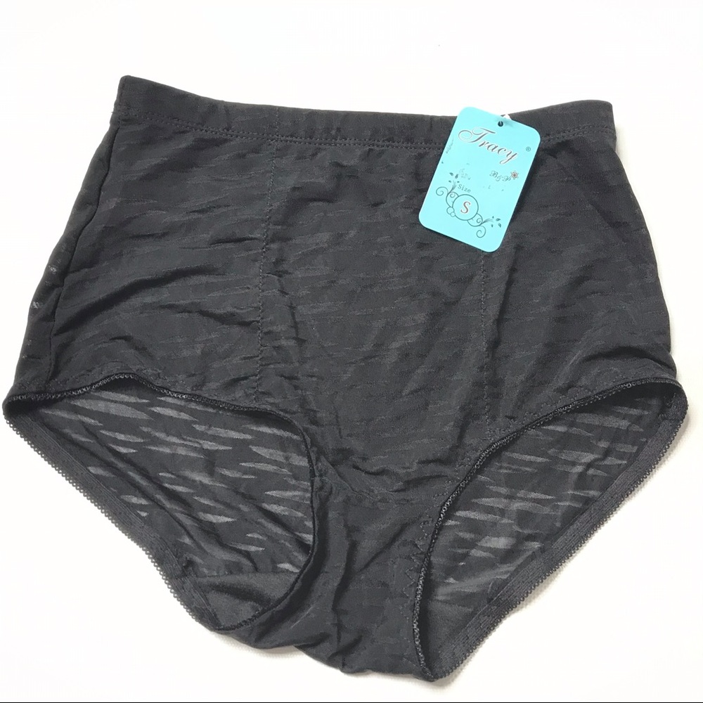 Tracy High Rise Brief Panty Underwear Black Size S Women